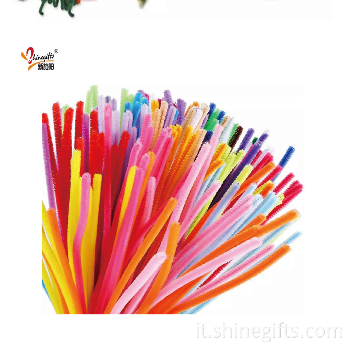 Diy Children Education Toy Single Color Chenille Stems Colorful Craft Chenille Stem Pipe Cleaners For Art